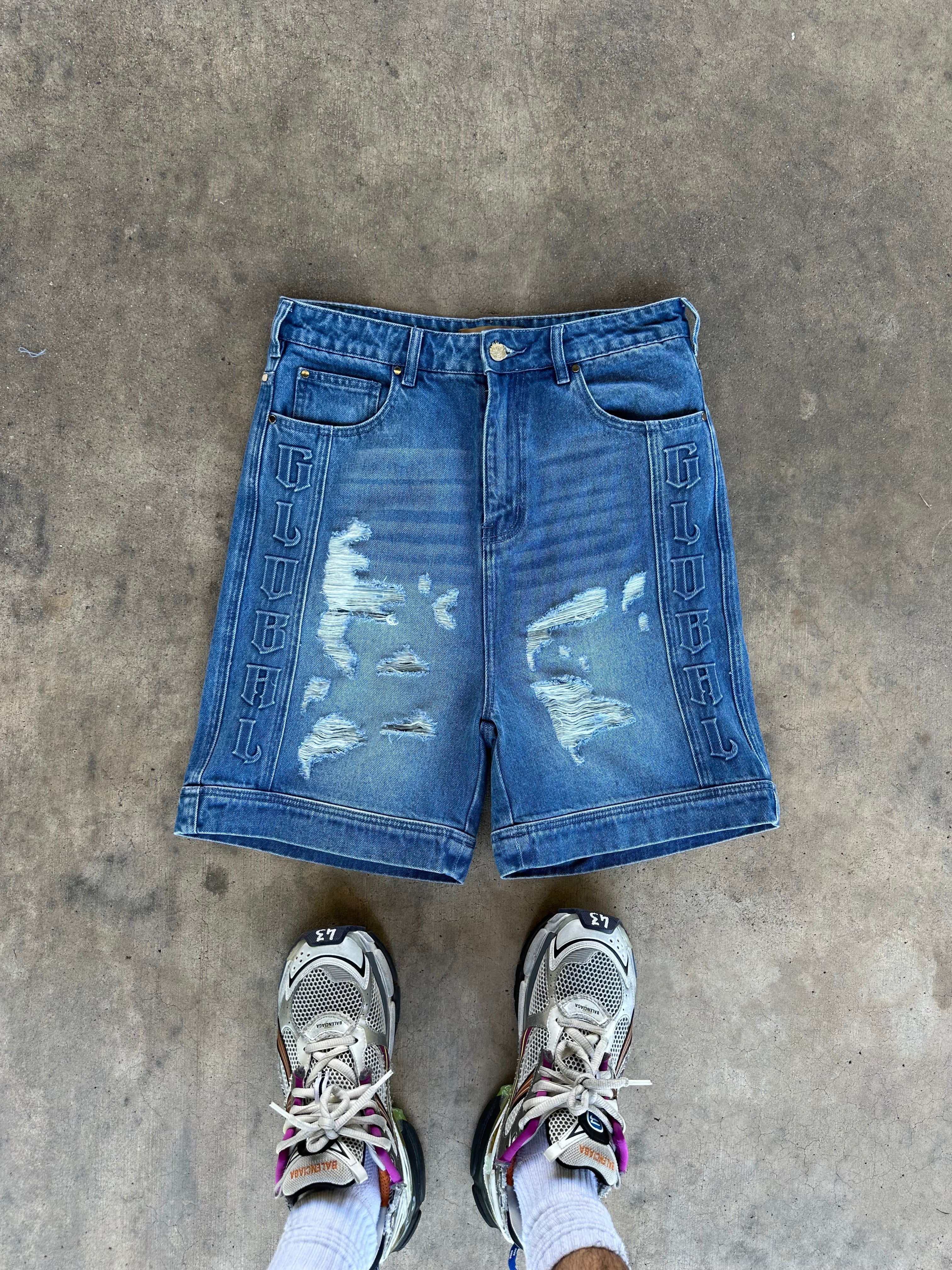 Black And Blue Global Denim Shorts Bundle
