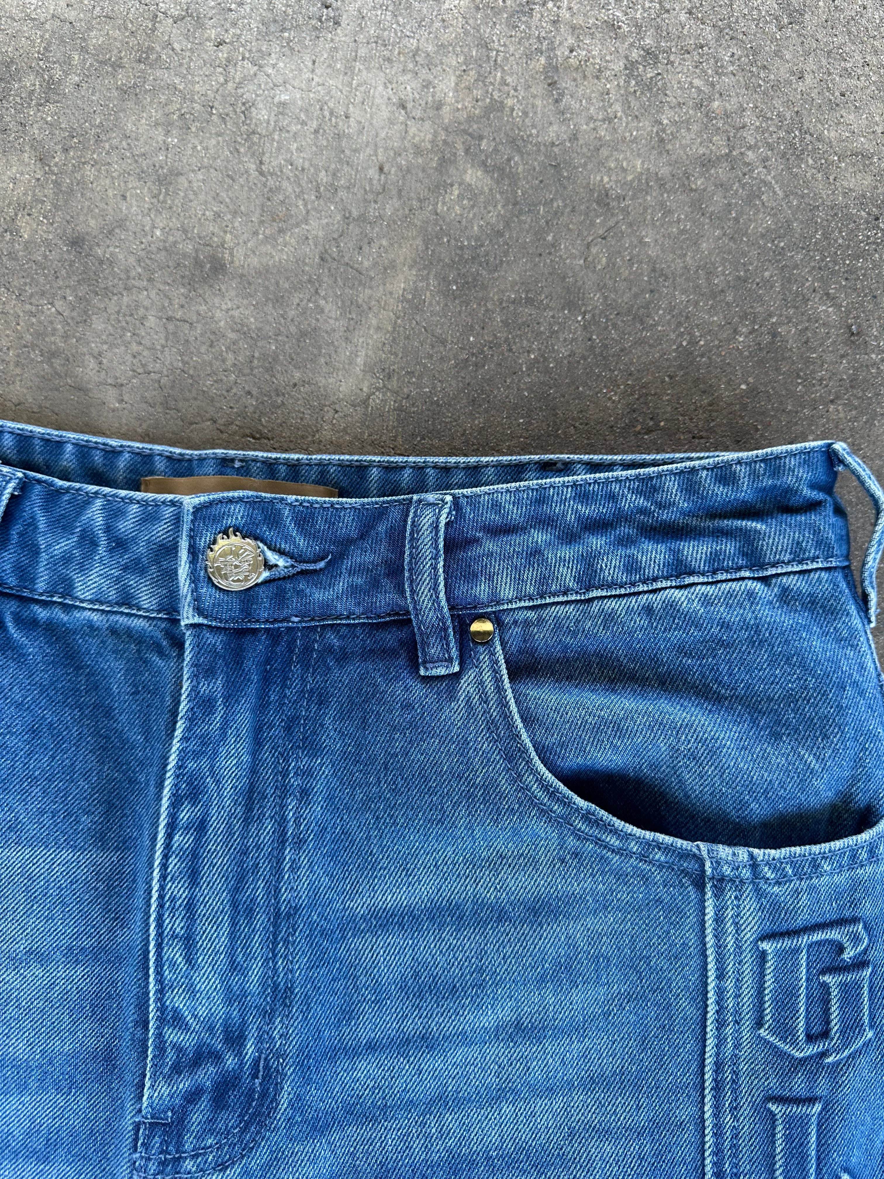 Blue Global Denim Shorts