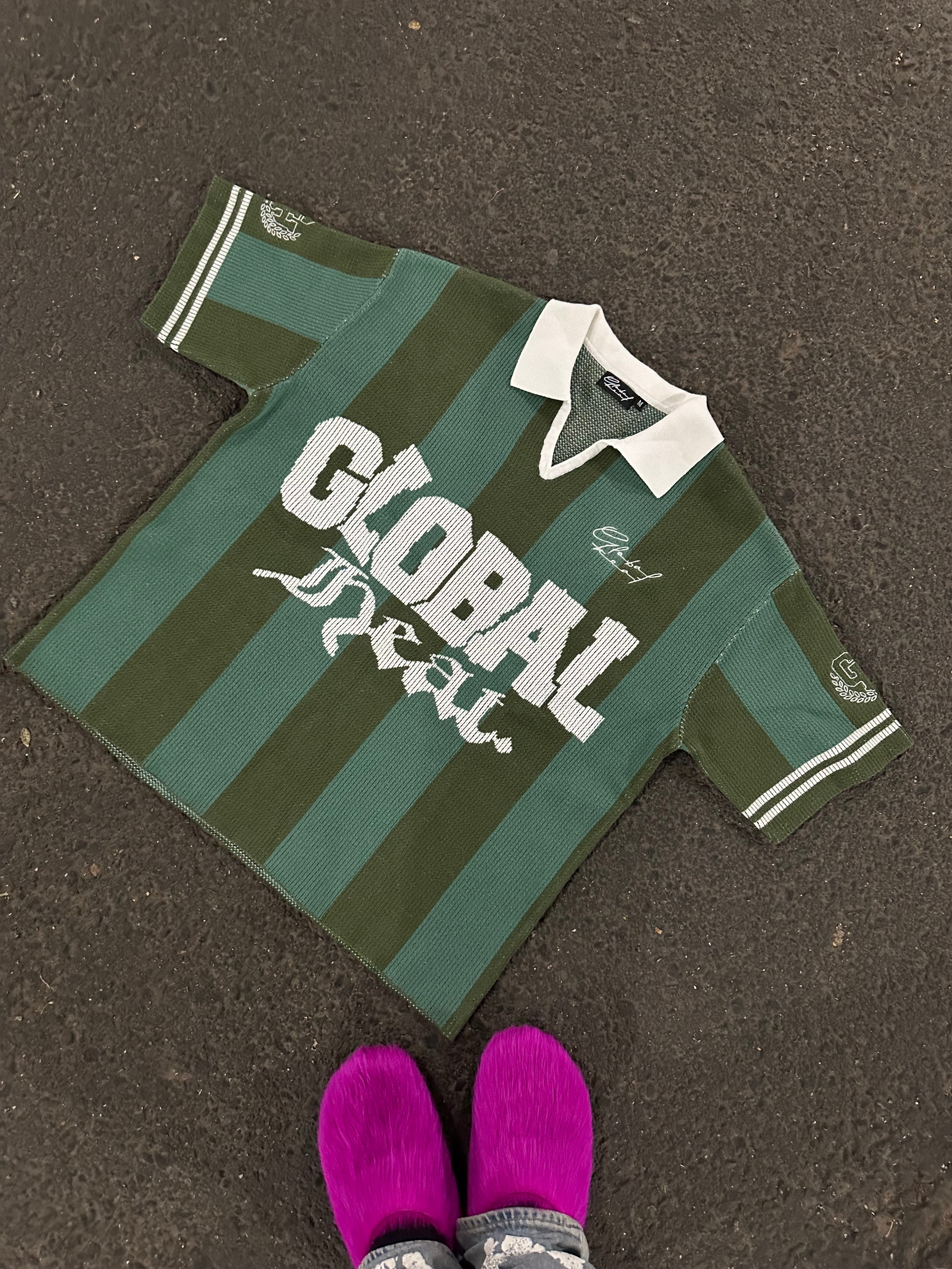 Green And White Polo