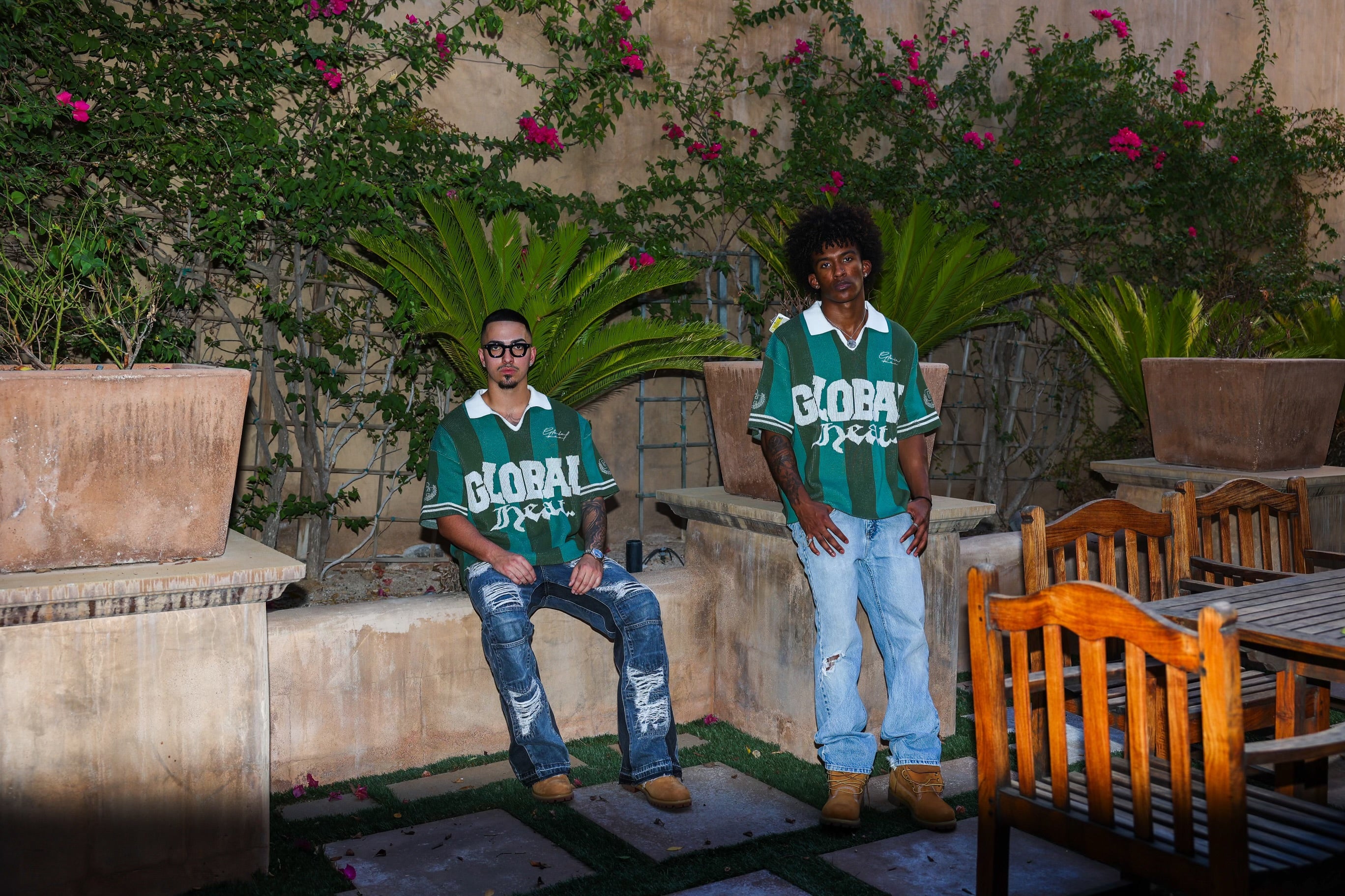 Green And White Polo