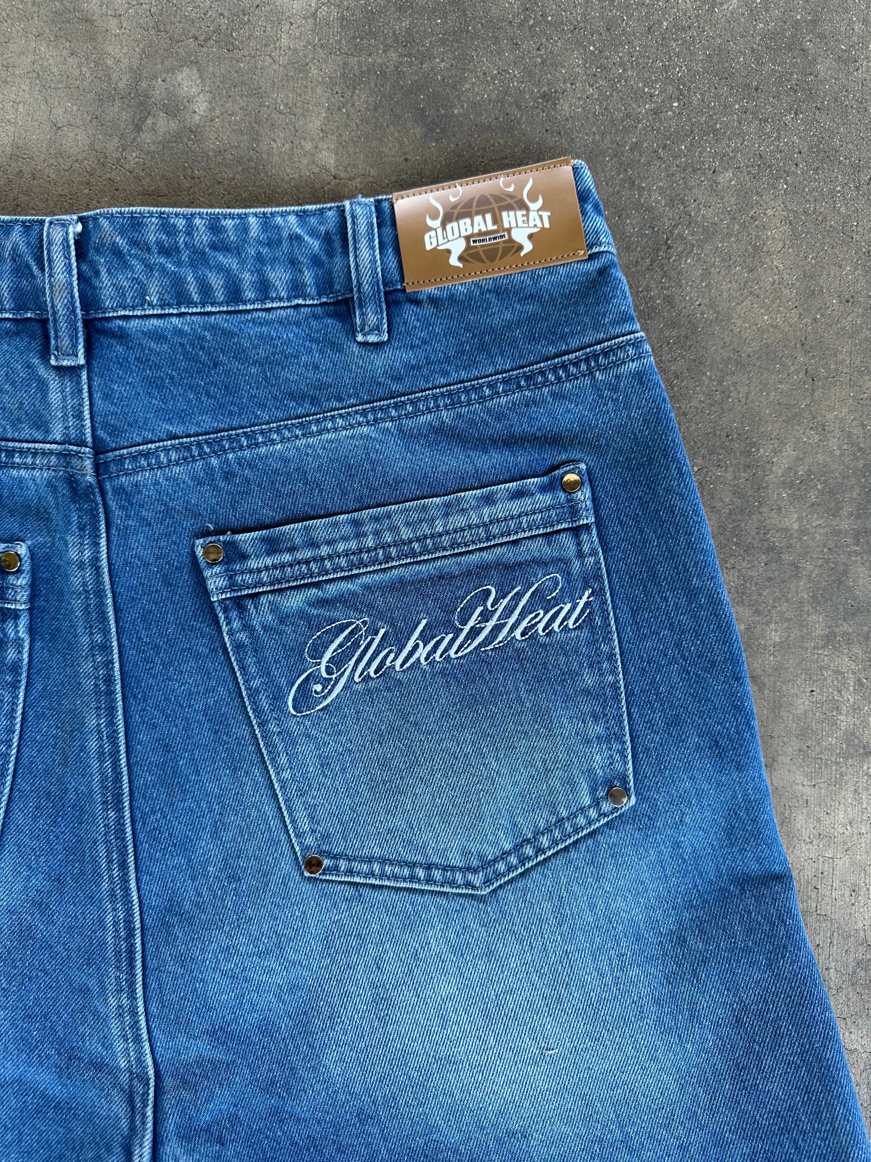 Blue Global Denim Shorts